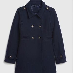 New Without Tags Gap Kids L Navy Pea Coat